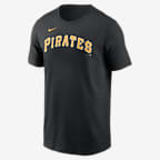 Pittsburgh Pirates Fuse Wordmark Men's Nike MLB T-Shirt - Black