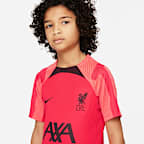 Liverpool FC Strike 大童 Nike Dri-FIT 短袖足球上衣