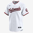 Jersey Nike Dri-FIT de la MLB Limited para hombre de James Wood Washington Nationals - Blanco