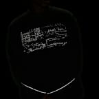 Sudadera de cuello redondo de tejido Fleece con detalles reflejantes para hombre Nike Tech