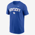 Playera universitaria Nike para hombre Kentucky Primetime Arch Stack - Royal