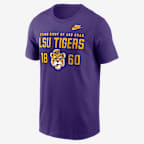 LSU Legacy Stacked Est Men's Nike College T-Shirt - Purple