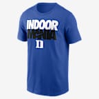 Playera universitaria Nike para hombre Duke Campus Local Madness - Royal