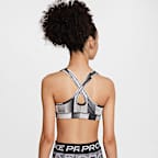 Bra deportivo Dri-FIT reversible para niña talla grande Nike Pro
