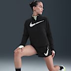 Nike One Swoosh Women's Dri-FIT Mid-Rise Loose 7.5cm (approx.) Brief-Lined Running Shorts