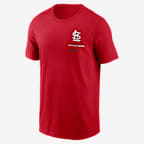 St. Louis Cardinals 2-Hit Men's Nike MLB T-Shirt - Red