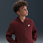 Nike Sportswear Club Fleece Big Kids' Full-Zip Hoodie