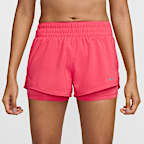 Nike Dri-FIT One Women's Mid-rise 8cm (approx.) 2-in-1 Shorts