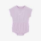 Nike Essentials Baby (0-9M) Jacquard Towel Terry Romper
