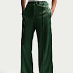 Pants con pliegue de tiro medio holgados para mujer Nike Sportswear