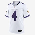 Zay Flowers Baltimore Ravens Men's Nike NFL Game Jersey - White