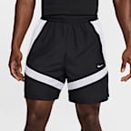 Męskie spodenki do koszykówki z tkaniny 15 cm Nike Icon