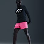 Shorts de correr Dri-FIT ADV de 13 cm con forro de ropa interior para hombre Nike Trail Second Sunrise