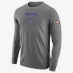 LSU Men's Nike College Long-Sleeve T-Shirt - Dark Grey Heather