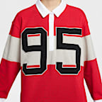 나이키 스포츠웨어 여성 긴팔 그래픽 폴로 탑