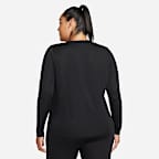 Nike Dri-FIT One Women's Standard Fit Long-Sleeve Top (Plus Size)
