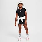 Playera cropped para niña talla grande Nike Sportswear