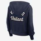 Sudadera con gorro universitaria marca Jordan de cierre completo para mujer Michigan Mantra