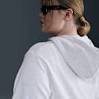 Sudadera con gorro de cierre completo para mujer Nike Sportswear Club Fleece (talla grande)