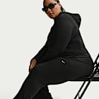 Pants de tela de canalé ajustados de tiro medio para mujer (talla grande) Nike Sportswear Chill Knit