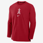 Los Angeles Angels Authentic Collection Player Men's Nike Dri-FIT MLB Pullover Jacket - Red