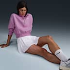 Sudadera cropped de cierre de 1/4 para mujer Nike Sportswear Phoenix Fleece