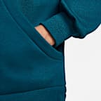 Sudadera con cierre de 1/4 de tejido Fleece para mujer Nike Sportswear Swoosh