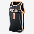 Jalen Johnson Atlanta Hawks City Edition Men's Nike NBA Swingman Jersey - Black