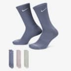 Klasyczne skarpety treningowe Nike Everyday Plus Cushioned (3 pary) - Wielokolorowe