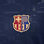 F.C. Barcelona Academy Pro Home Men's Nike Dri-FIT Football Pre-Match Short-Sleeve Top