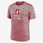 Stanford Cardinal Campus Center Block Velocity Men's Nike Dri-FIT College T-Shirt - Crimson
