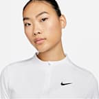 เสื้อกอล์ฟซิปสั้นผู้หญิง Nike Dri-FIT UV Advantage