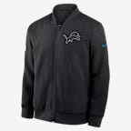 Detroit Lions Rivalries Collection Sideline Men's Nike NFL Full-Zip Bomber Jacket - Black