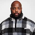 Sudadera de medio cierre acondicionada para el invierno para hombre Nike Club