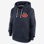 Chicago Bears Rivalries Collection Sideline Women's Nike Dri-FIT NFL Pullover Hoodie - Navy