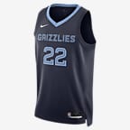 Jersey Nike Dri-FIT de la NBA Swingman para hombre Memphis Grizzlies Icon Edition 2022/23 - Azul marino universitario