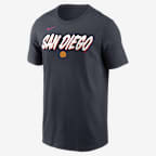 San Diego Padres City Connect Wordmark Men's Nike MLB T-Shirt - Black