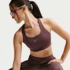 나이키 스위프트 여성 하이 서포트 라이틀리 라인드 스포츠 브라