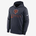 Chicago Bears Men’s Nike Therma NFL Pullover Hoodie - Navy