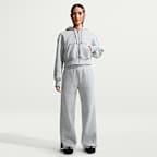 ナイキ スポーツウェア フェニックス フリース ウィメンズ ルーズ フルジップ クロップド パーカー