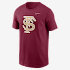 Playera universitaria Nike para hombre Florida State Seminoles Baseball Logo - Granate