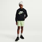 Sudadera con gorro para niños talla grande Nike Sportswear Club Fleece