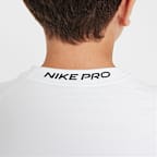 Playera de entrenamiento de manga larga Dri-FIT para niño talla grande Nike Pro Warm