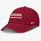 Gorra universitaria Nike ajustable para hombre Stanford Primetime Campus Club - Carmesí