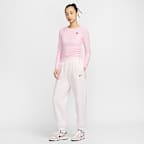 Nike Sportswear Women's Ribbed Long-Sleeve Cropped Top