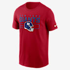 Playera de la NFL Nike para hombre New York Giants Helmet Essential - Rojo