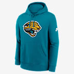 Jacksonville Jaguars Club Logo Men's Nike NFL Pullover Hoodie - Teal