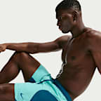 Nike Swim-volleyshorts (18 cm) med indershorts til mænd