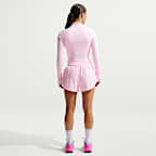 Nike Tempo Flow Swoosh 女款 Dri-FIT 中腰隱藏式內裡跑步短褲