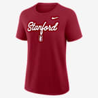Stanford Script Mantra Logo Women's Nike College T-Shirt - Crimson